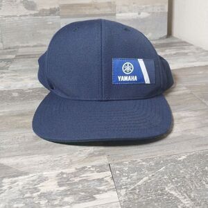Yamaha Hat Cap Snapback‎ Blue White Logo Patch One Size Adjustable